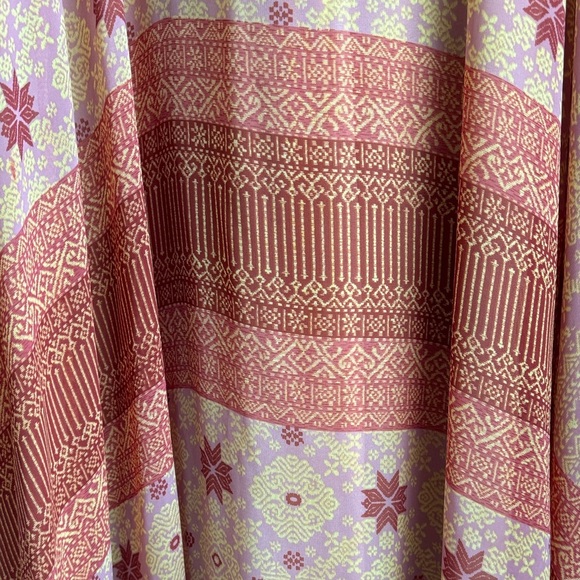 Elegant Orange and Yellow Patterned Kaftan - Picture 3 of 6